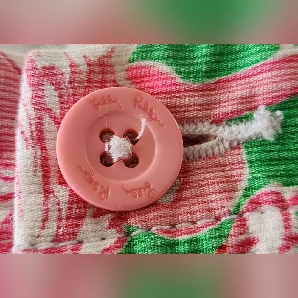 Lilly Pulitzer Buttercup Short Pink Flamingo Print 00 - Picture 4 of 5
